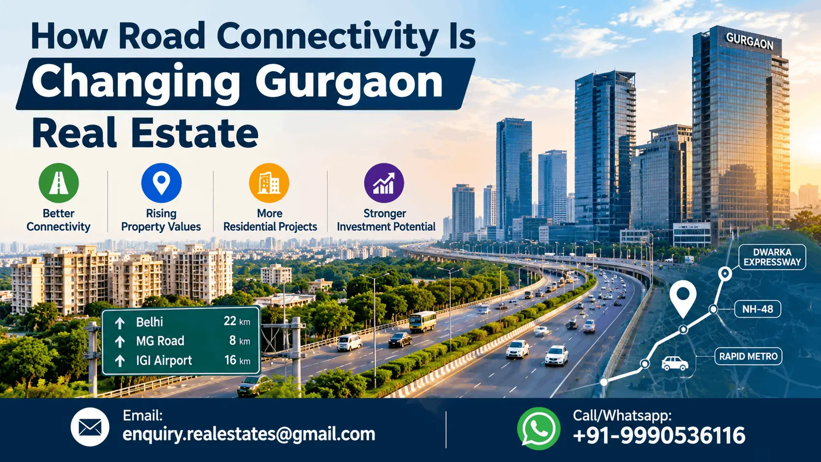 How Road Connectivity Is Changing Gurgaon Real Estate