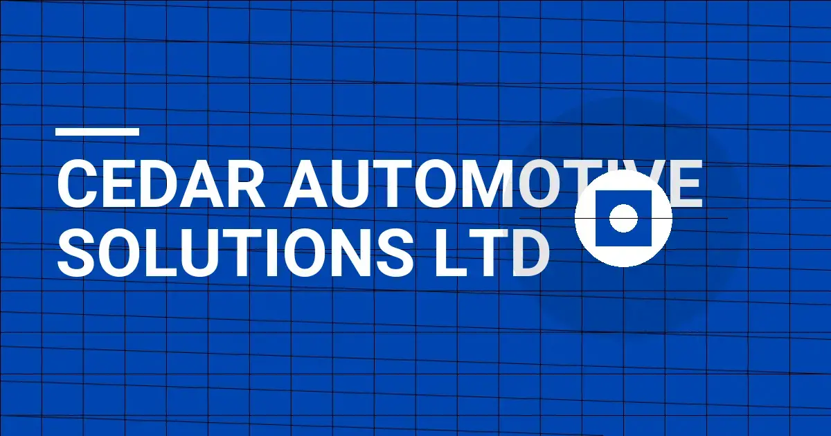 Cedar Automotive Solutions Ltd