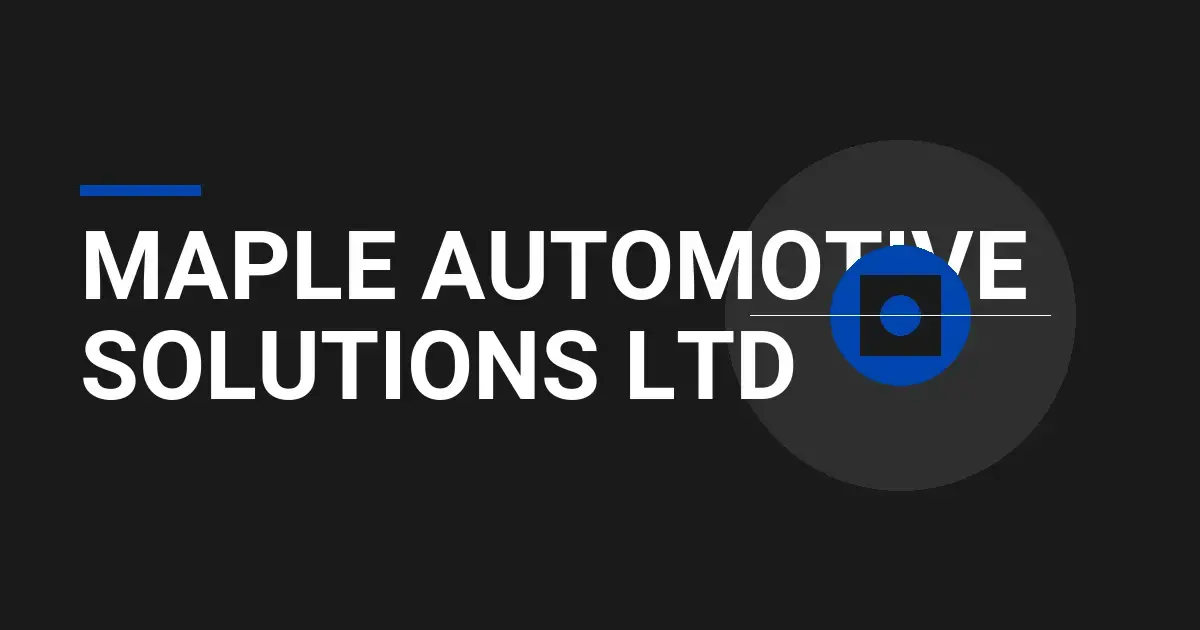 Maple Automotive Solutions Ltd