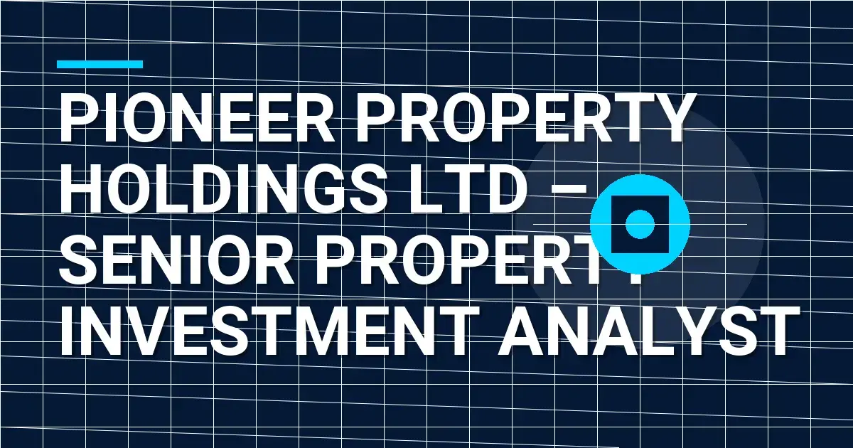 Pioneer Property Holdings Ltd – Senior Property Investment Analyst